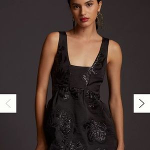 Gorgeous Anthropologie black cocktail dress.
